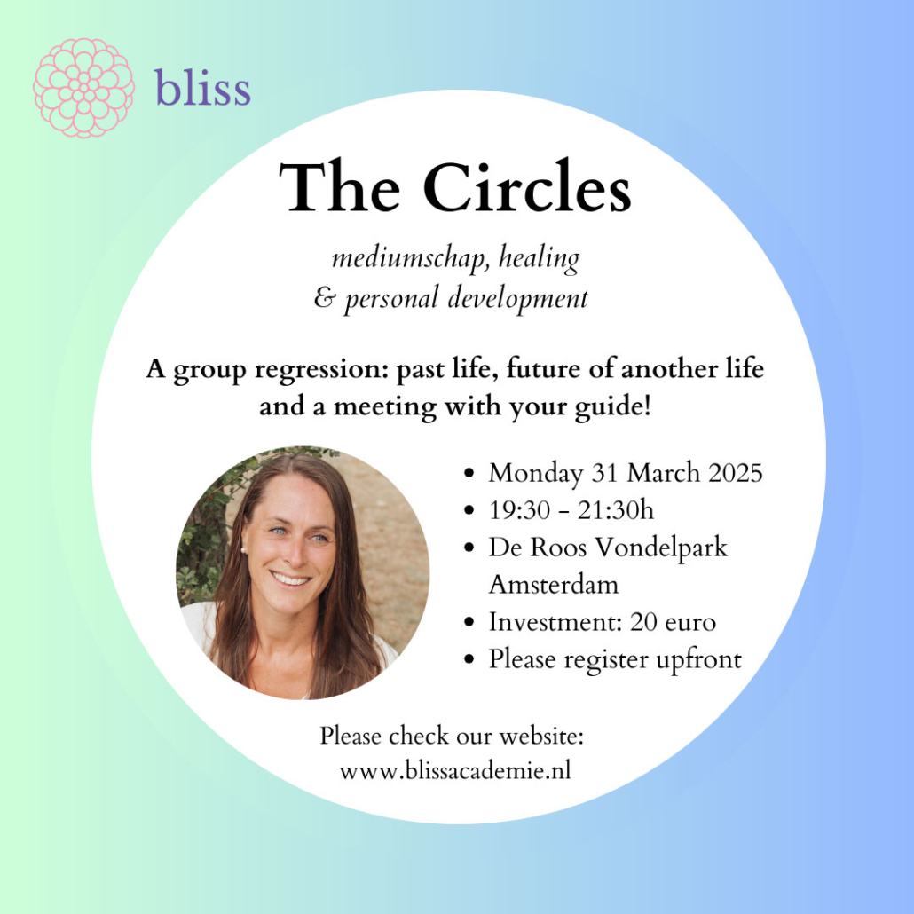 31 maart 2025 The Circles Group Regression Bliss Academie in De Roos Amsterdam