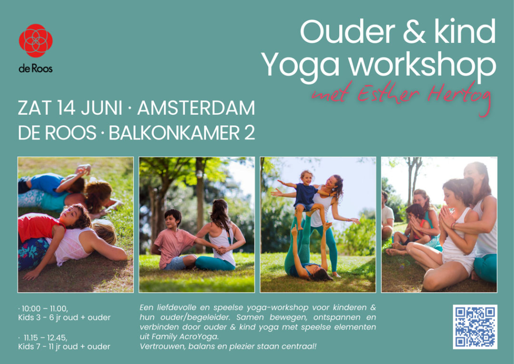 Esther Hertog - Ouder & Kind Yoga Workshop in De Roos Amsterdam
